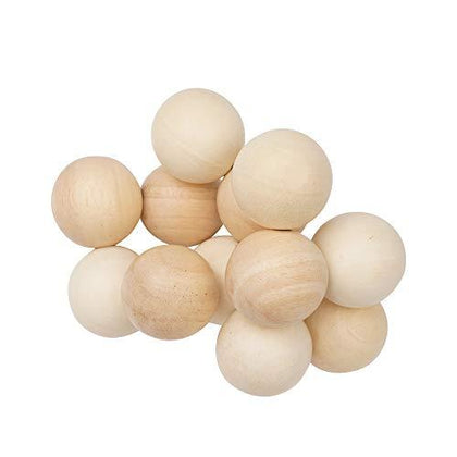 Toy Natural Classic Baby Beads Wood Rattle
