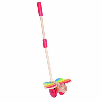 Butterfly Wooden Push and Pull Walking Toy