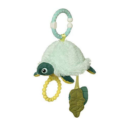 Turtle Clip On Baby Toy with Rattle