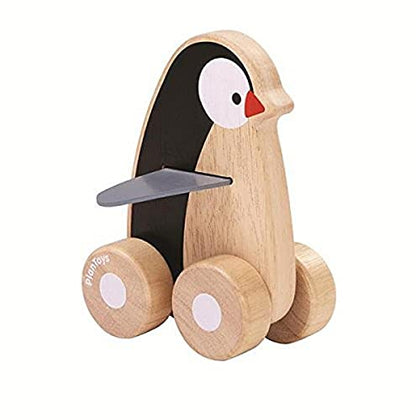 Wooden Penguin Wheelie Push & Pull Toy