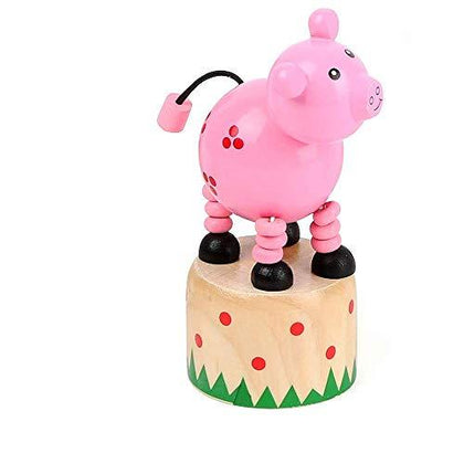 wooden toys Cute Dancing Pig Toy Designed