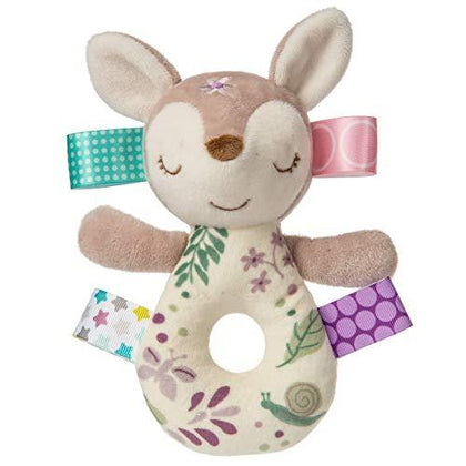 Embroidered Soft Ring Rattle