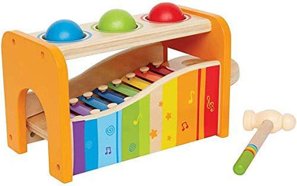 Pound & Tap Bench with Slide Out Xylophone Yellow