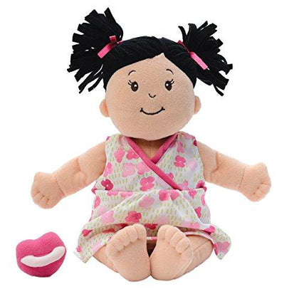 Baby Stella Black Hair Soft First Baby Doll