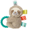 Stuffed Animal Soft Rattle with Teether Ring Molasses Sloth